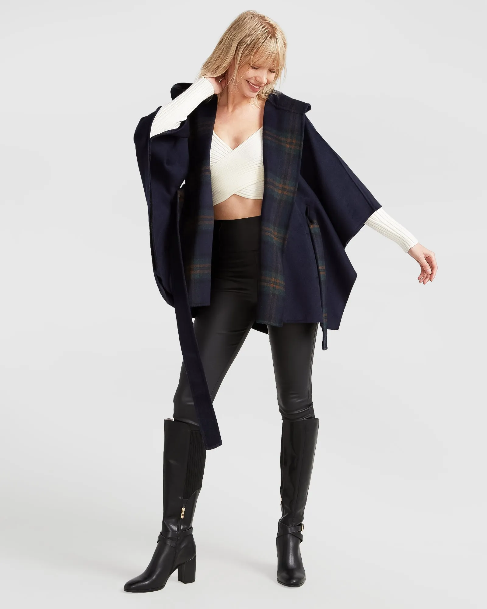 Jackson Landing Wool Blend Cape Coat