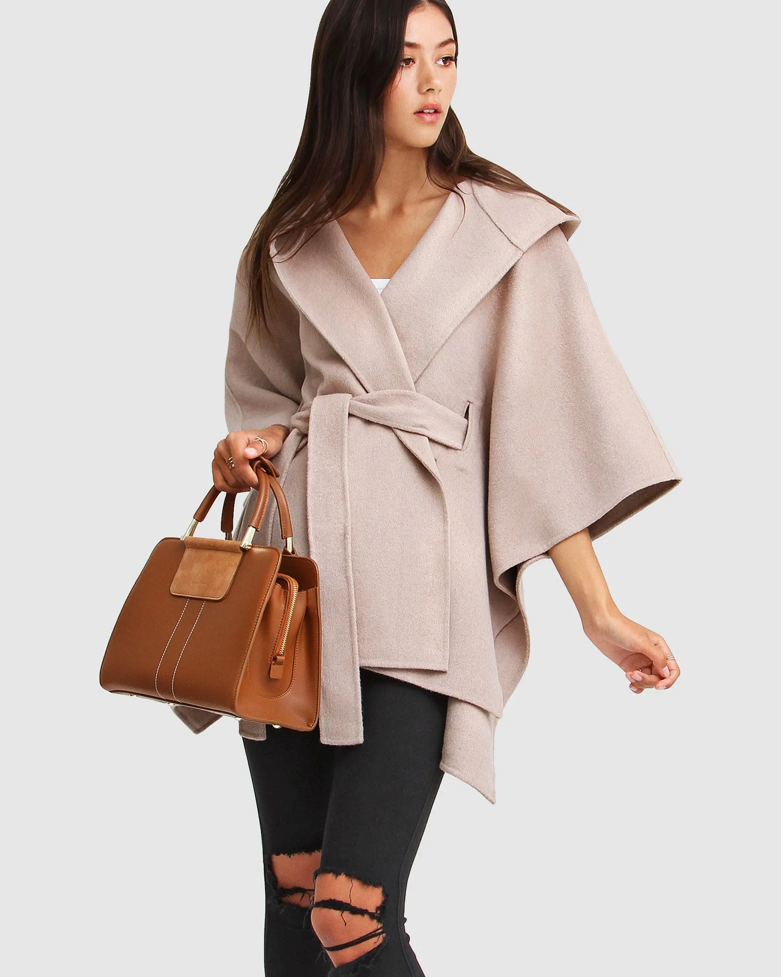Jackson Landing Wool Blend Cape Coat