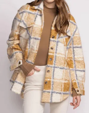 Jade Coat In Light Brown