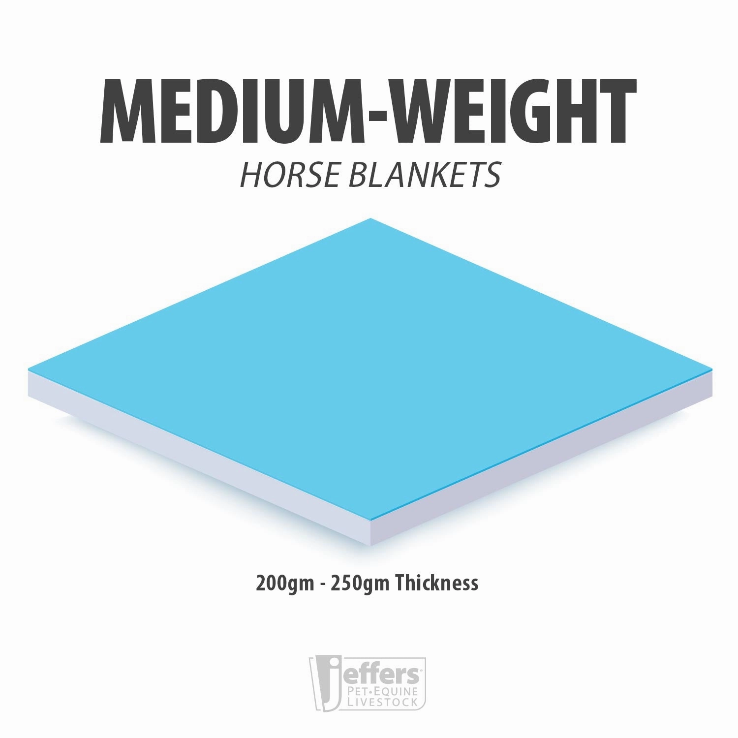 Jeffers Economy Plus 1200 Denier Combo Neck Medium Weight Horse Turnout Blanket, 240 grams