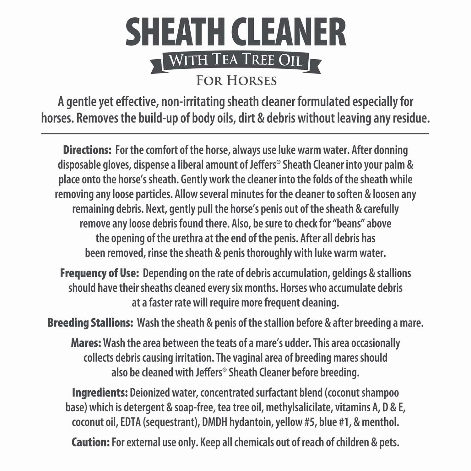 Jeffers Equine Sheath Cleaner for Horses, 16 oz