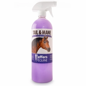 Jeffers Equine Tail & Mane Detangler and Conditioner for Horses grooming scissors,grooming tool kit,clipper for pets