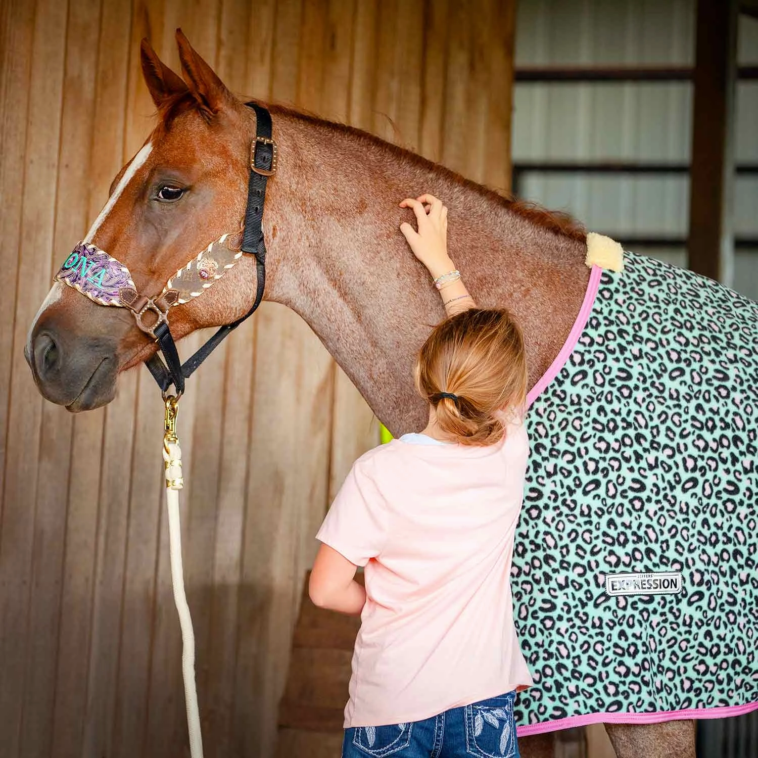 Jeffers Expression Standard Neck Fleece Horse Cooler