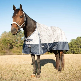 Jeffers Poplar Head Uniquely English 1200 Denier Turnout Blanket, 240 Gram, Latte Snaffles & Irons horse blanket,poultry bed sheet,equine sheets