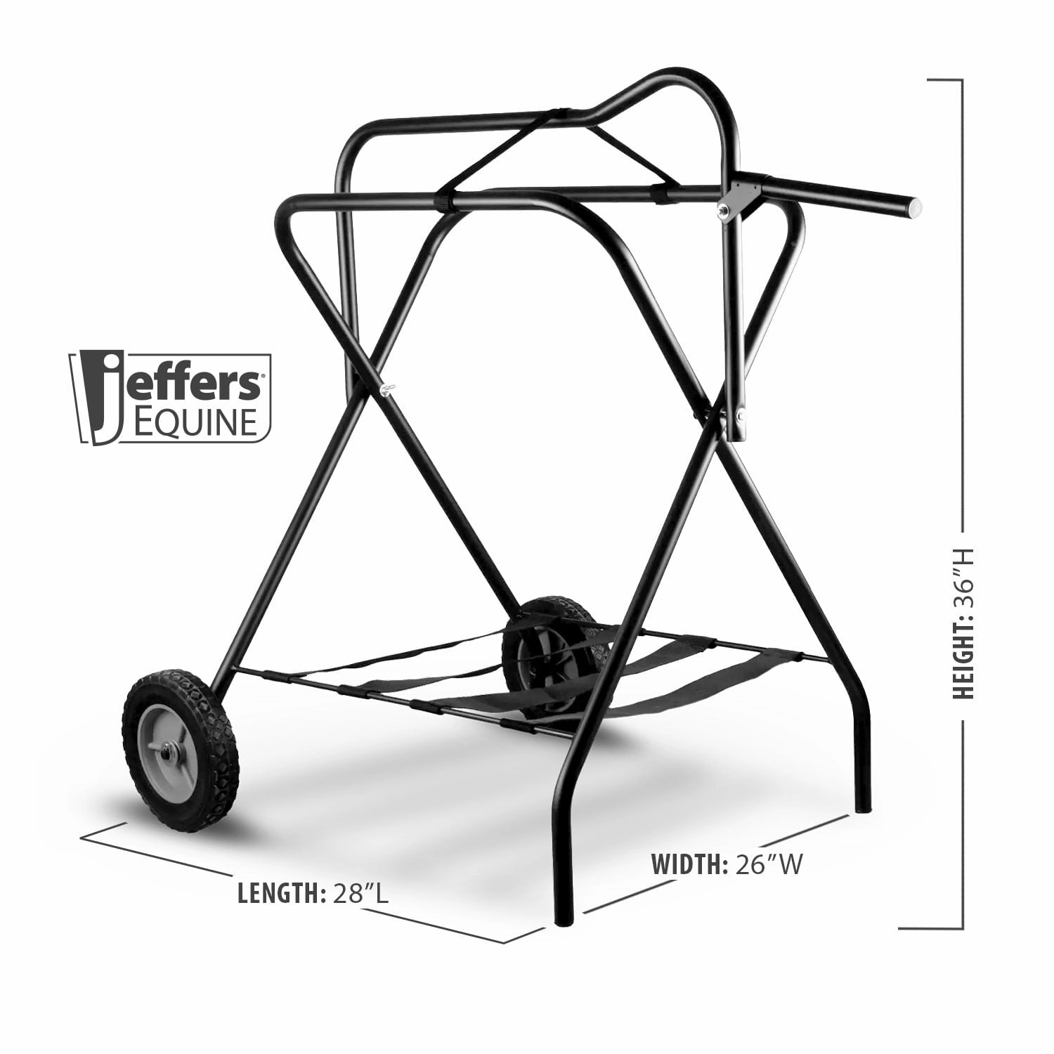 Jeffers Rolling Folding Saddle Rack