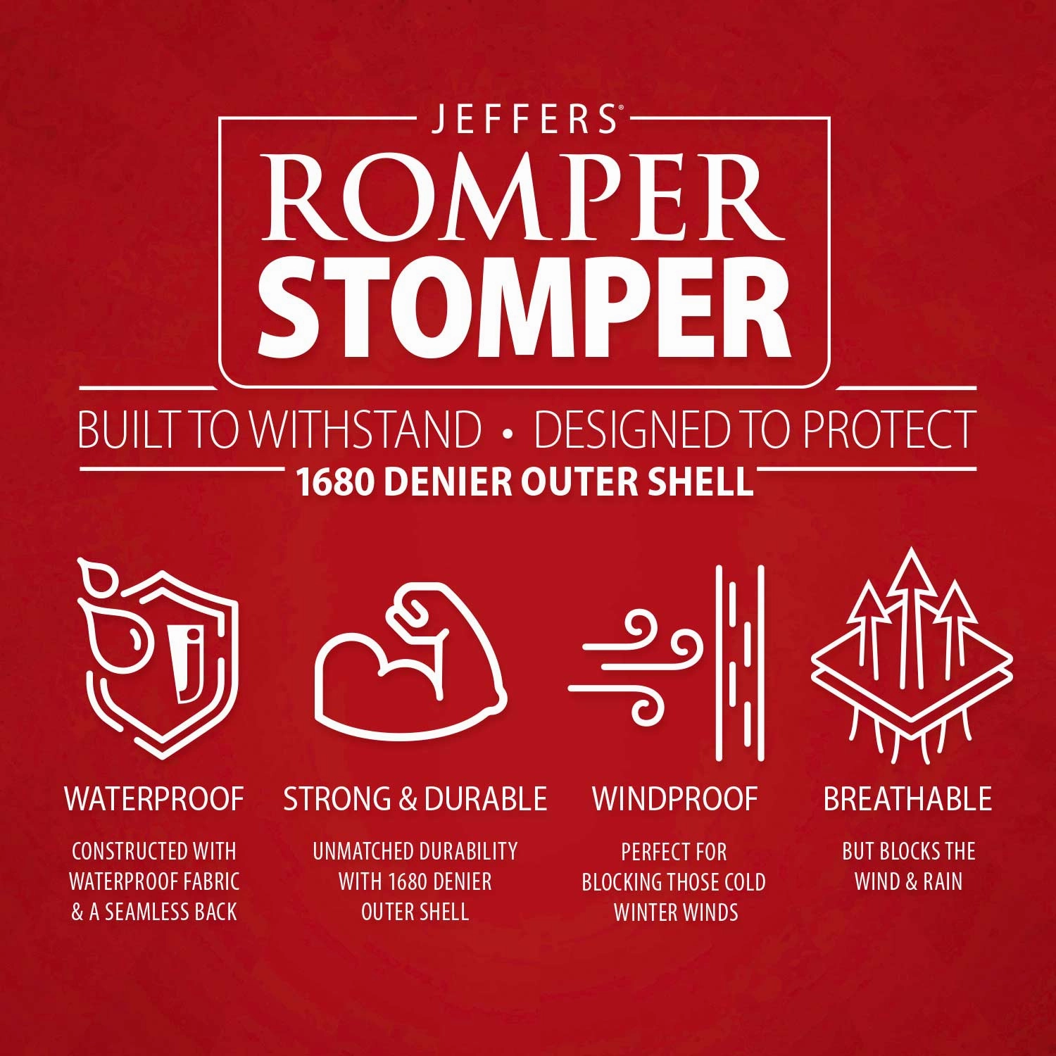 Jeffers Romper Stomper Horse Turnout Sheet, 1680 Denier, 0 Gram