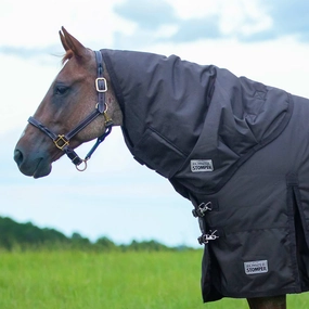 Jeffers Romper Stomper Neck Rug for Horses, 1680D, 240g Fill, Brown horse blanket,poultry bed sheet,equine sheets