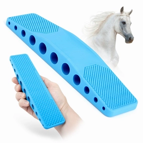 Jeffers Rubber Groomer  Shedding & Dirt Removal for Horses, Dogs & Cats grooming scissors,grooming tool kit,clipper for pets