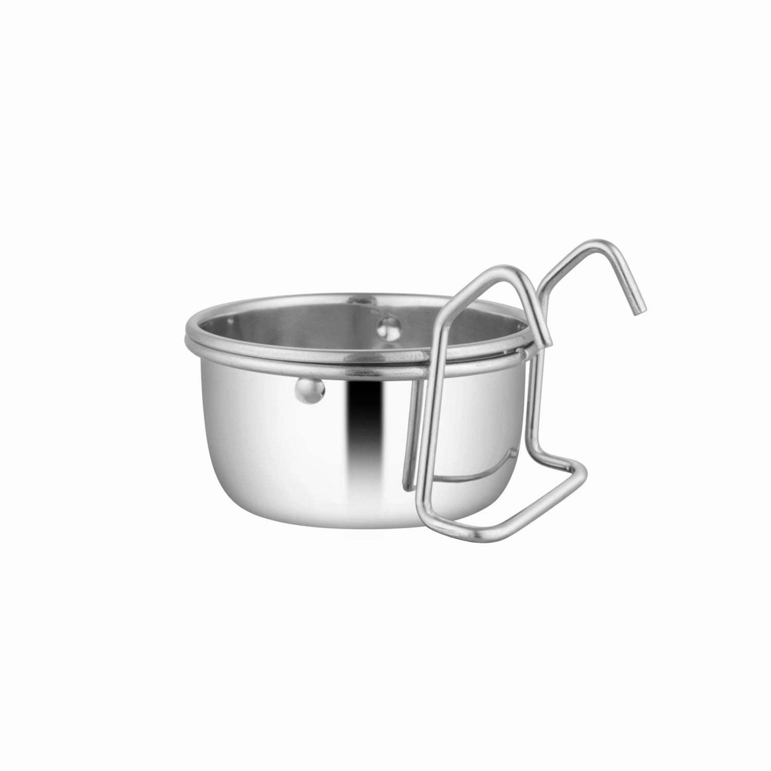 Jeffers Stainless Steel Cage Cup Pet Feeders with Hooks organic dog treat,hypoallergenic dog snack,specialty pet treat