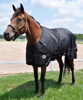 Jeffers Supreme Plus 1680 Denier Heavy Weight Horse Turnout Blanket, 360 gram fill, Black horse blanket,poultry bed sheet,equine sheets