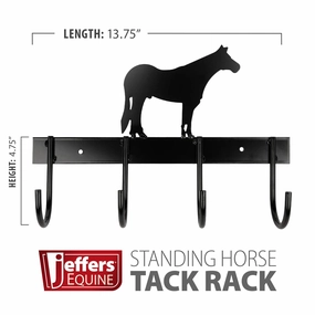 Jeffers Wall Mount 4-Hook Horse Tack Rack, Barrel Racer or Horse Silhouette dog plush toy,stuffed animal dog,cuddly dog toy
