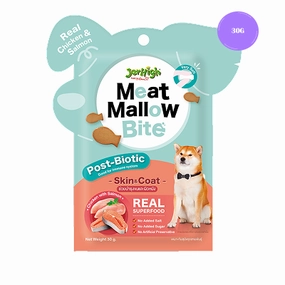 JerHigh Chicken with Salmon Meat Mallow Bite for Skin & Coat Dog Treats crunchy cat treat,crispy cat snack,dry cat treat