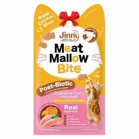 Jinny Meat Mallow Bite Chicken and Pumkin Cat Treats crunchy cat treat,crispy cat snack,dry cat treat
