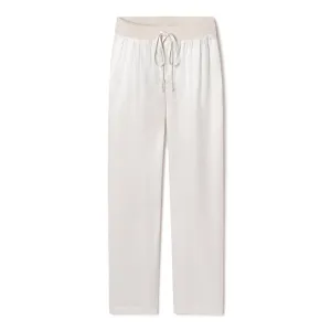 Jolie Satin Pant With Draw String In Eggnog