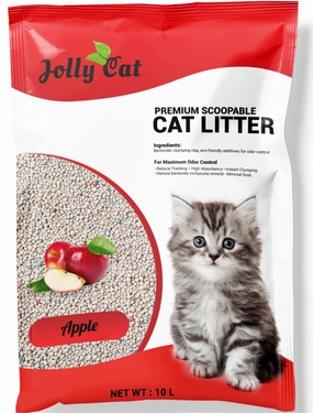 Jollycat Apple Cat Litter 10L clumping cat litter,natural cat litter,dust free cat litter
