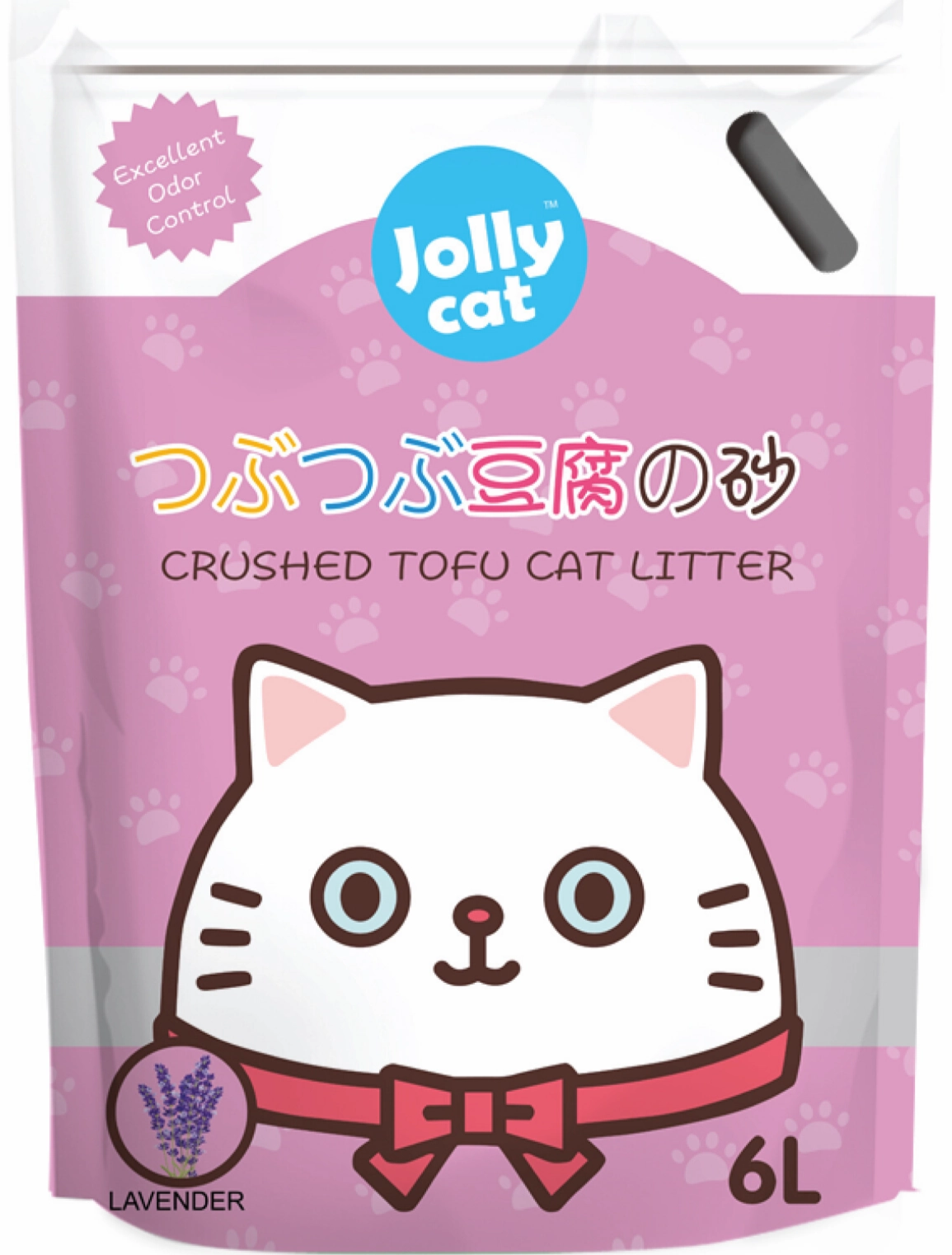 Jollycat Crushed Tofu Lavender Cat Litter 6L clumping cat litter,natural cat litter,dust free cat litter