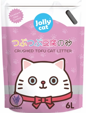 Jollycat Crushed Tofu Lavender Cat Litter 6L clumping cat litter,natural cat litter,dust free cat litter