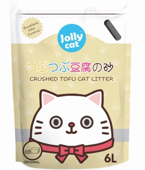 Jollycat Crushed Tofu Original Cat Litter 6L clumping cat litter,natural cat litter,dust free cat litter