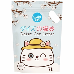 Jollycat Daizu Cotton Fresh Clumping Tofu Cat Litter 7L clumping cat litter,natural cat litter,dust free cat litter