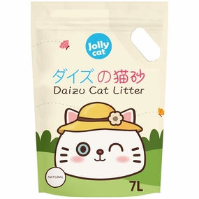 Jollycat Daizu Natural Clumping Tofu Cat Litter 7L clumping cat litter,natural cat litter,dust free cat litter