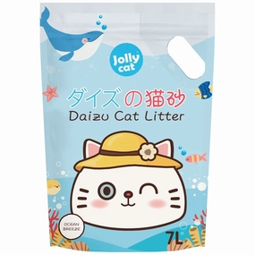 Jollycat Daizu Ocean Breeze Clumping Tofu Cat Litter 7L clumping cat litter,natural cat litter,dust free cat litter