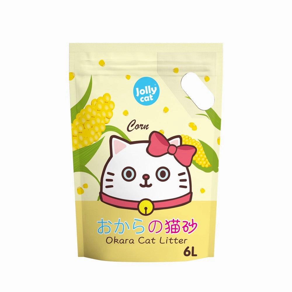 Jollycat Okara Tofu Cat Litter Corn 6L clumping cat litter,natural cat litter,dust free cat litter