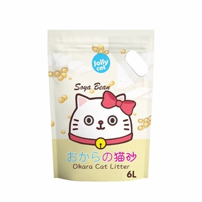 Jollycat Okara Tofu Cat Litter Soya Bean 6L clumping cat litter,natural cat litter,dust free cat litter