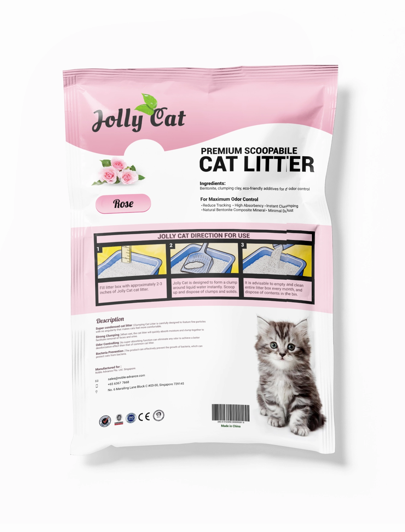 Jollycat Rose Cat Litter 10L