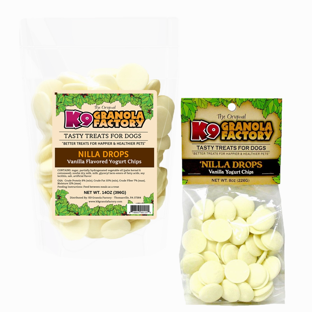K9 Granola Factory Nilla Drops 8oz Bag barn supply,horse stable organizer,poultry waterer