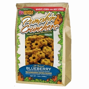 K9 Granola Factory Pumpkin Crunchers - Blueberry 14oz Bag dog biscuit treats,crunchy dog snacks,dog cookies