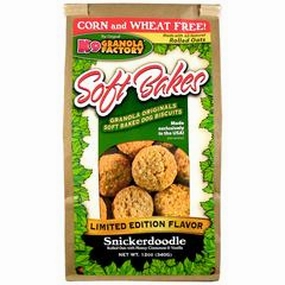 K9 Granola Factory Soft Bakes - Snickerdoodle 12oz Bag dog biscuit treats,crunchy dog snacks,dog cookies