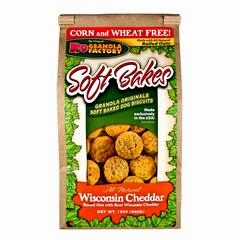 K9 Granola Factory Soft Bakes - Wisconsin Cheddar 12oz Bag dog biscuit treats,crunchy dog snacks,dog cookies