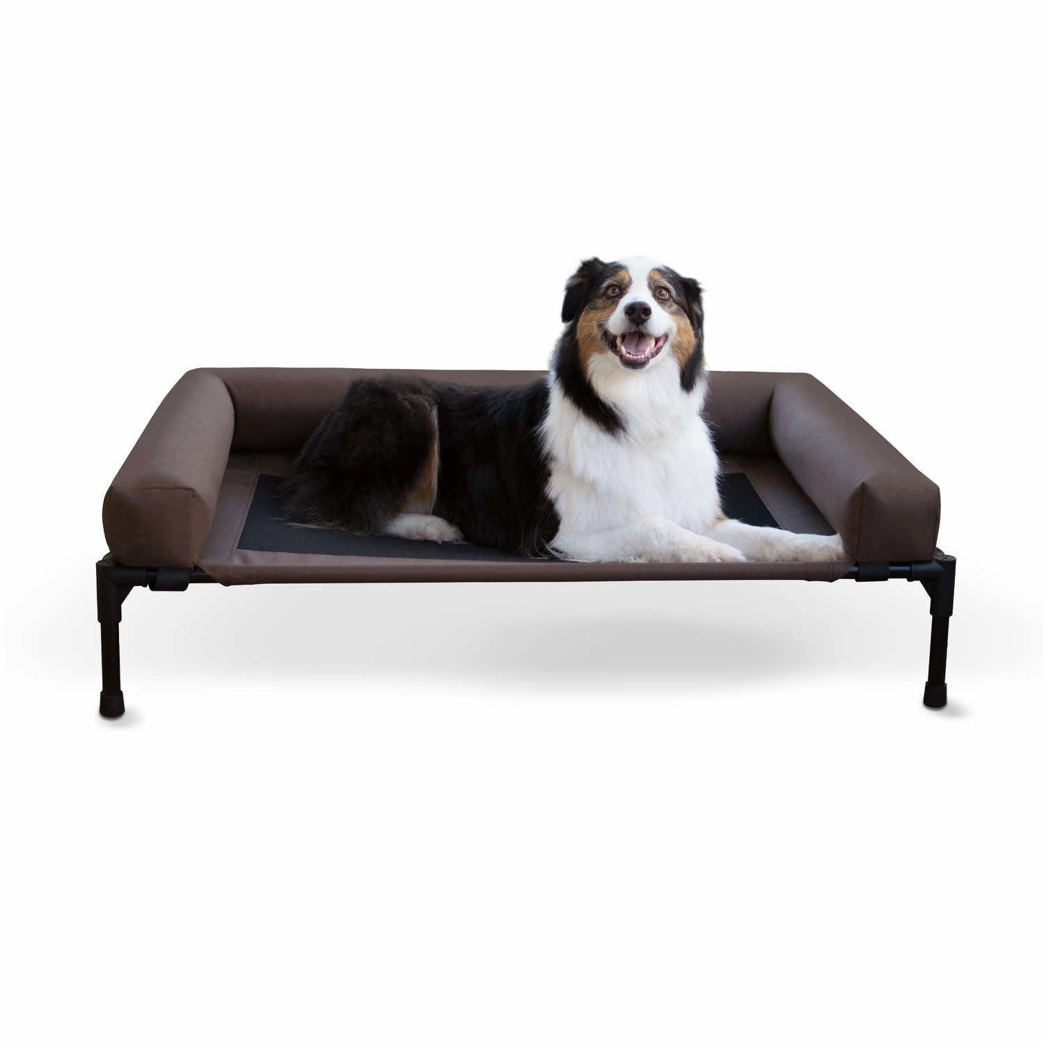 K&H Pet Products Original Bolster Pet Cot in Chocolate dog travel crate,airline approved dog carrier,dog transport bag