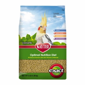 Kaytee Exact - Natural Veggie for Cockatiels 3lb bird seed mix,small bird food,parakeet pellets