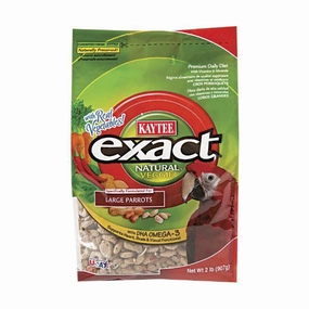 Kaytee Exact - Natural Veggie for Large Parrots 2lb bird seed mix,small bird food,parakeet pellets
