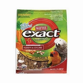 Kaytee Exact - Natural Veggie for Parrots and Conures 2lb bird seed mix,small bird food,parakeet pellets