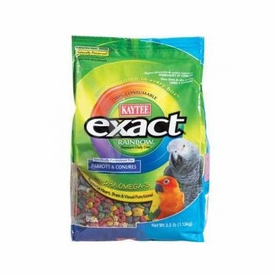 Kaytee Exact - Rainbow Fruity for Parrots & Conures 2lb bird seed mix,small bird food,parakeet pellets