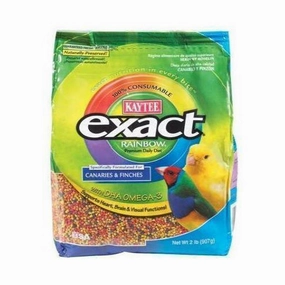 Kaytee Exact - Rainbow Premium for Canaries & Finches 2lb bird seed mix,small bird food,parakeet pellets