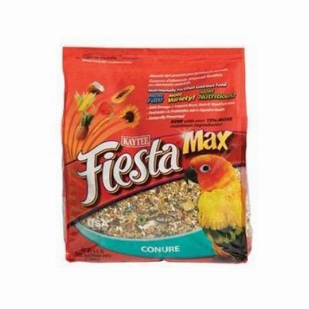 Kaytee Fiesta Max - Conure 4.5lb bird seed mix,small bird food,parakeet pellets