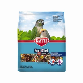Kaytee Forti-Diet Pro Health Conure and Lovebird Food 4lb bird seed mix,small bird food,parakeet pellets