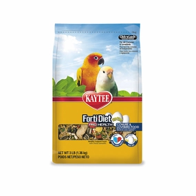 Kaytee Forti-Diet Pro Health Eggcite - Conure and Lovebird 3lb bird seed mix,small bird food,parakeet pellets