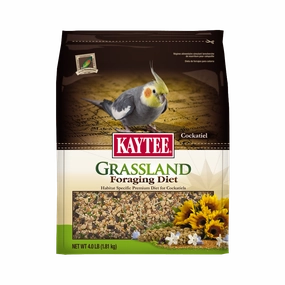 Kaytee Grassland - Cockatiel 4lb bird seed mix,small bird food,parakeet pellets