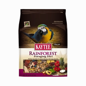 Kaytee Rainforest - Macaw 4lb bird seed mix,small bird food,parakeet pellets