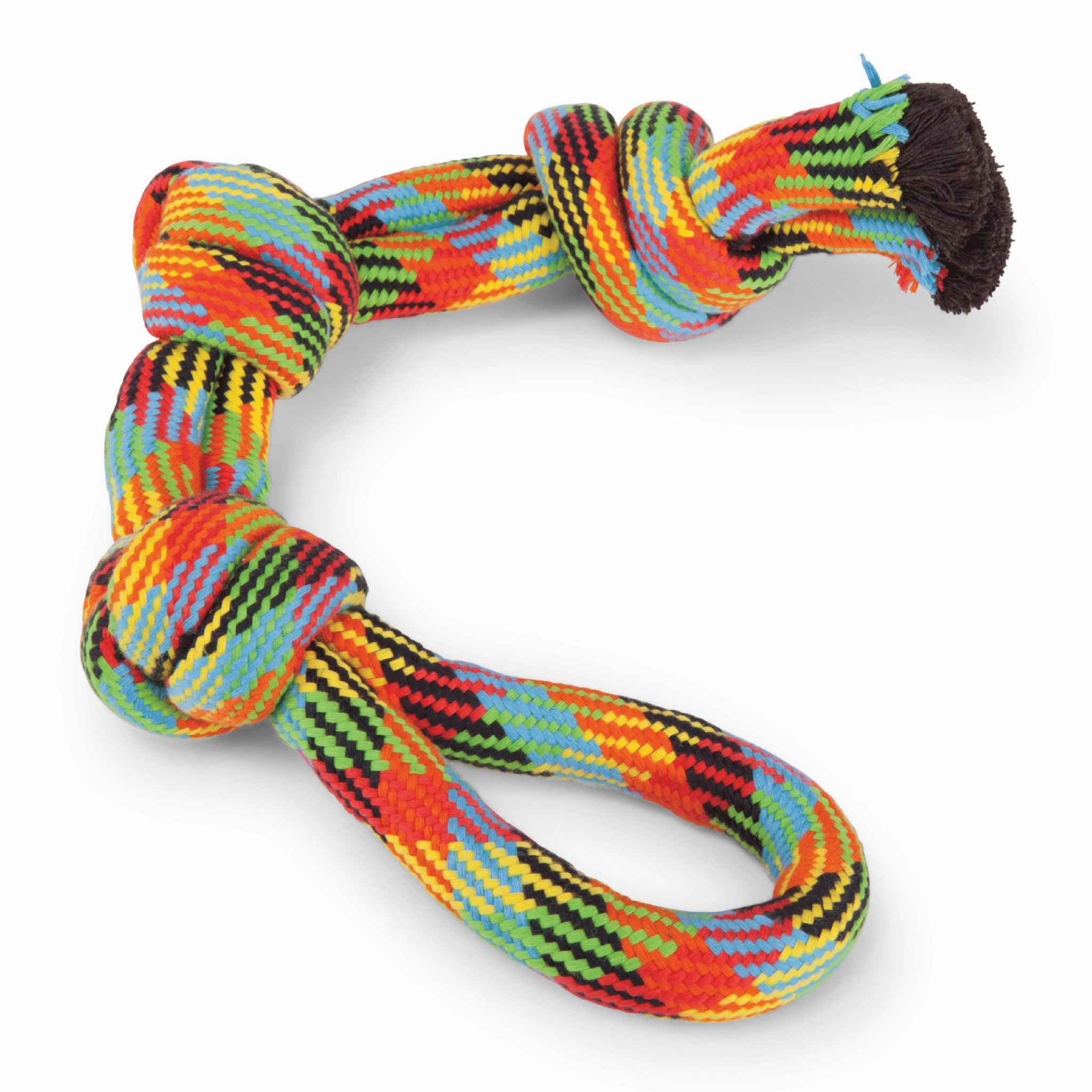 Kazoo Braided Rope 3 Knot Tug Dog Toy puppy car seat,dog car harness,travel dog crate