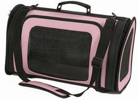 Kelle Carrier- Pink & Black treat storage jar,dog treat container,pet snack jar