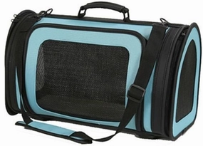 Kelle Carrier- Turquoise & Black dog travel crate,airline approved dog carrier,dog transport bag