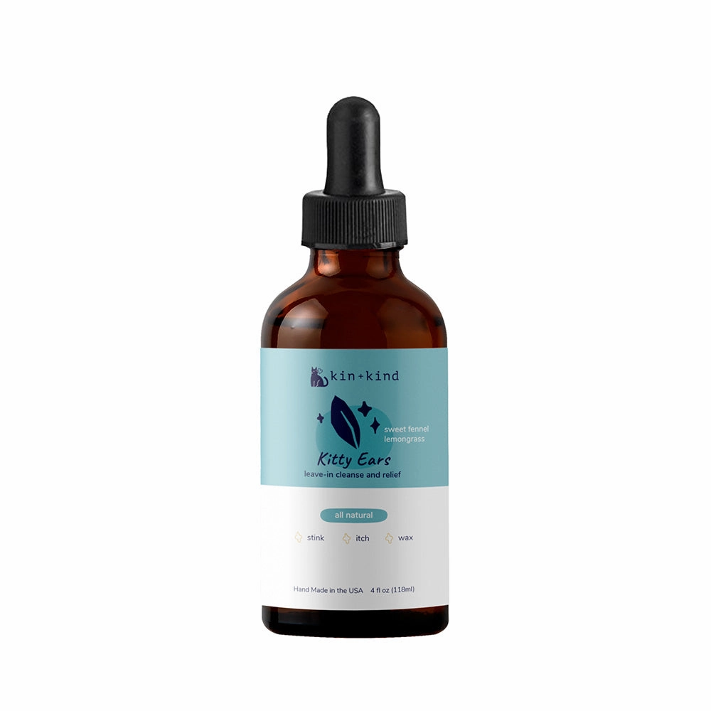 Kin   Kind Cat Kitty Ears Leave-in Cleanse & Relief 4oz food toppers for dogs,dog gravy,dog flavor boost