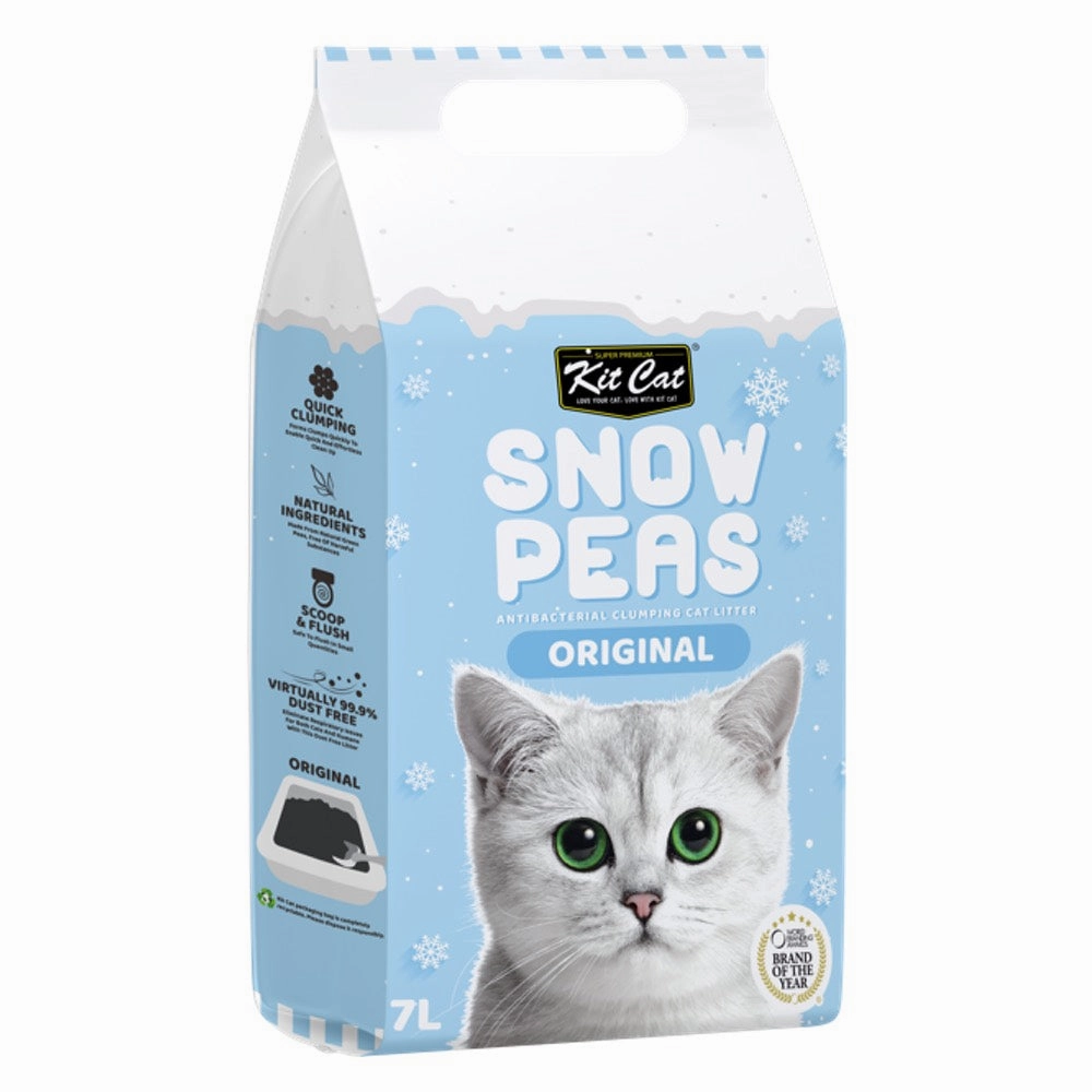 Kit Cat Snow Peas Original Antibacterial Clumping Cat Litter 7L clumping cat litter,natural cat litter,dust free cat litter
