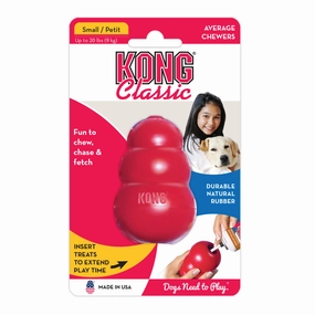 KONG - Classic Dog Toy (Small) squeaky dog toy,plush dog toy,soft chew toy