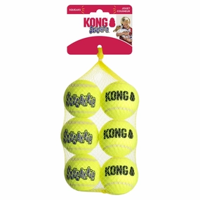 KONG - SqueakAir Ball (Medium) (6pk) squeaky dog toy,plush dog toy,soft chew toy